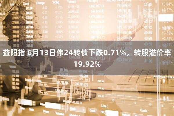 益阳指 6月13日伟24转债下跌0.71%，转股溢价率19.92%