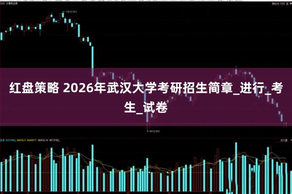 红盘策略 2026年武汉大学考研招生简章_进行_考生_试卷